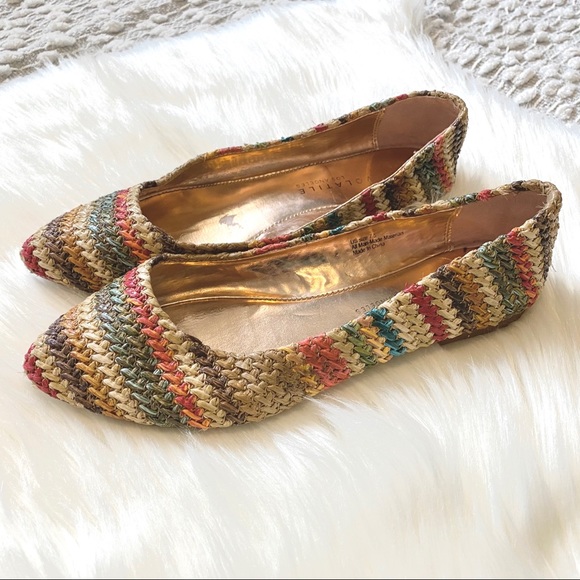 (💛2/$30) Cute stripe slip on shoes - Picture 4 of 4